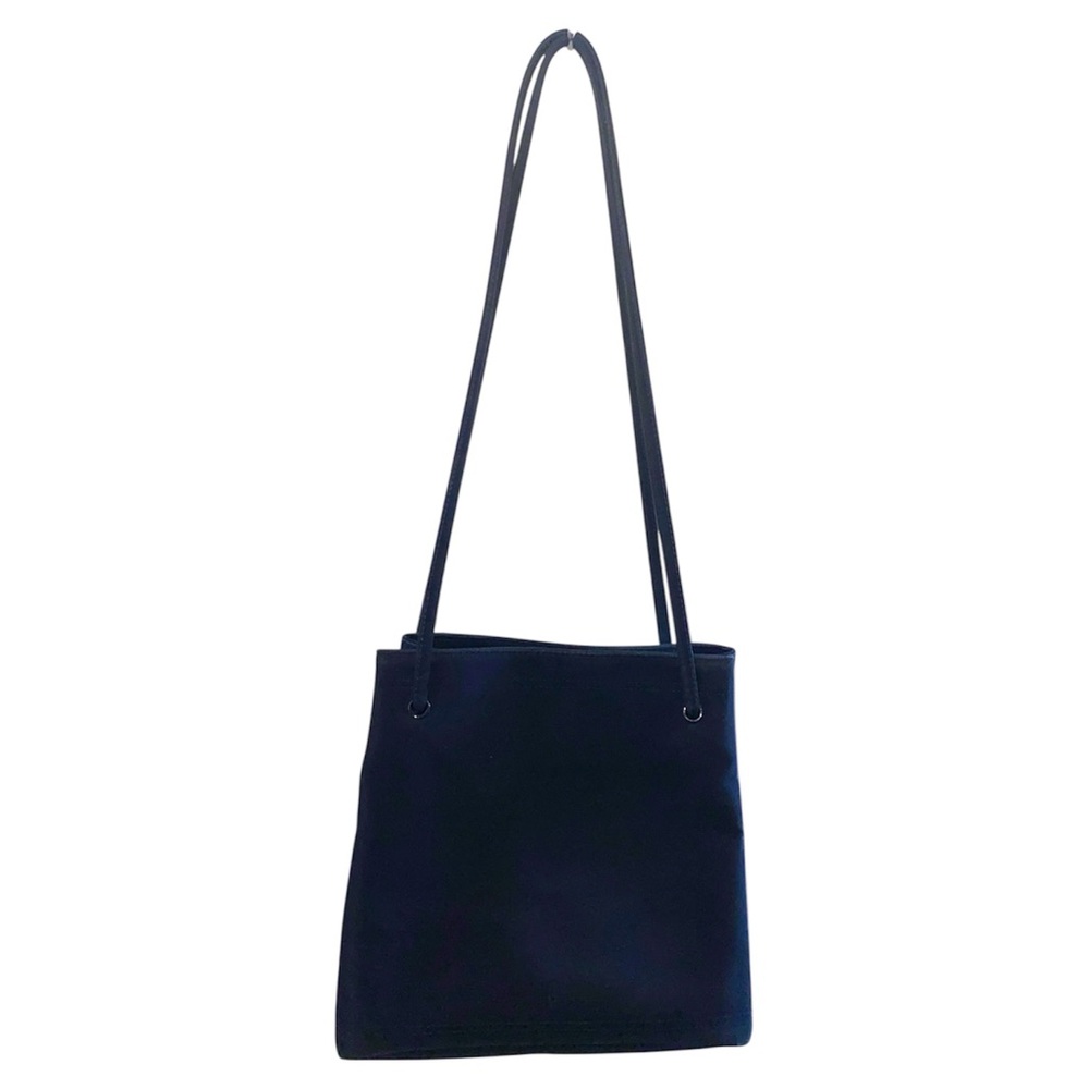 Elegant Black 90s Nylon Shoulder Bag